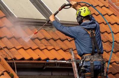 Démoussage et hydrofuge de toiture à Clotte